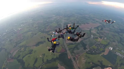 Skydiving separation people Vidéo 59099713
