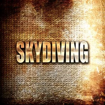Skydiving sign background Stock Illustration