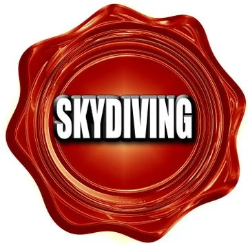 Skydiving sign background Illustration