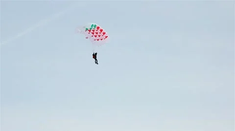 Skydiving, skydiver, 1080p Stock Footage 21829021