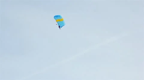 Skydiving, skydiver, 1080p Stock Footage 21829318