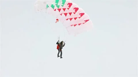 Skydiving, skydiver, 1080p Stock Footage 21830612