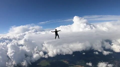 Skydiving. Solo. Stock Footage 135673042