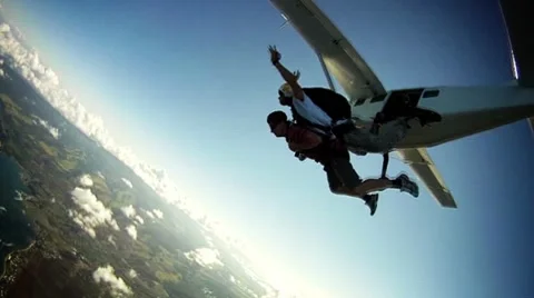 Skydiving sport Video stock 10731777