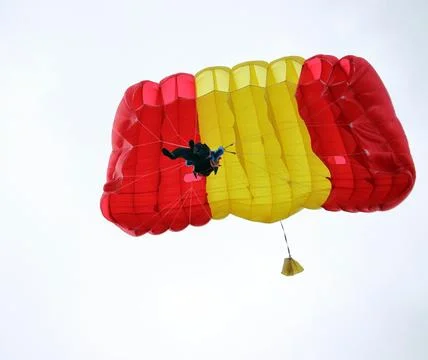 Skydiving in summer Stock Photos