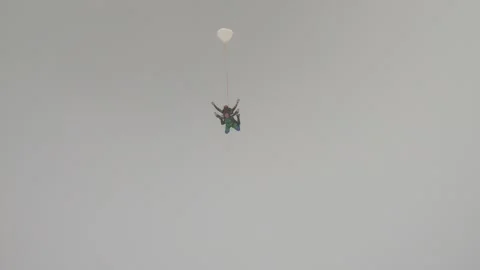 Skydiving. Tandem jump Stock Footage 155328105