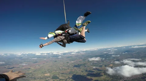 Skydiving tandem jump friends Vidéo 68928175