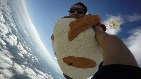 Skydiving tandem Teddy Bear Vidéo 122139124