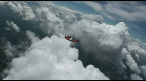 Skydiving wingsuit 스톡 동영상 728299