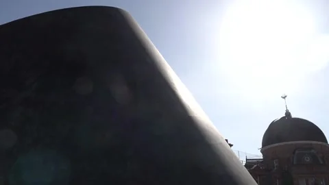 Skygazers catch glimpse of partial solar eclipse Stock Footage 305323020