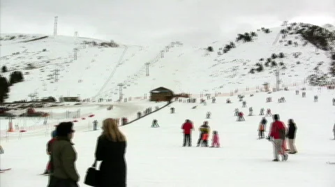 Skying in a cloudy day Stock Footage 70386