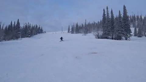 Skying-LowRide Stock-Footage 123975678