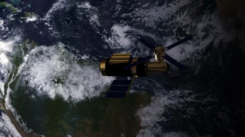 Skylab Space Station in Earth orbit Stock Footage 36258569