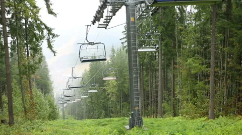 Skylift empty Vídeo Stock 45866066