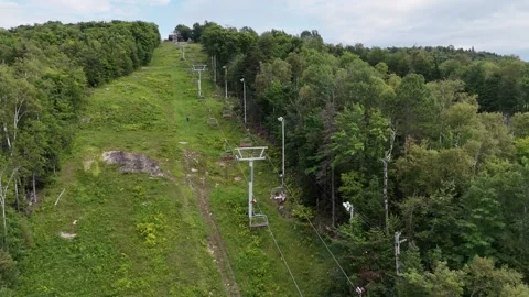 Skylift in the summer Stock Footage 281305120