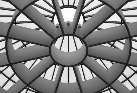 Skylight as architectural design element Stock Photos