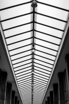 Skylight architecture with rib pattern and windows modern architecture in a s Stock Photos