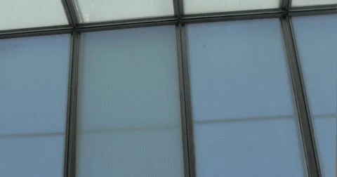 Skylight cover rolling up and closing Stock Footage 40751115