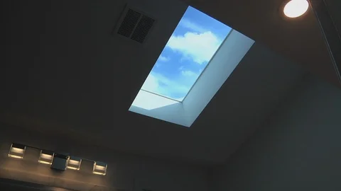 Skylight installed in the roof Stock Footage 111497817