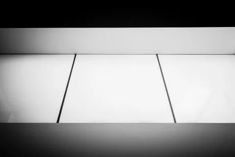 Skylight or light well in interior building, natural light falling from the top. Stock Photos