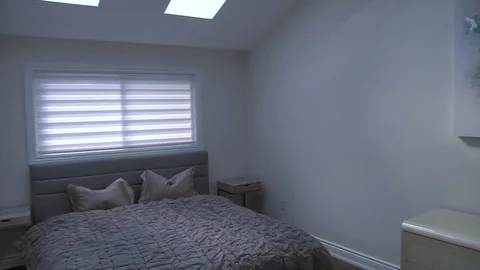 Skylights in the bedroom Stock Footage 111496536