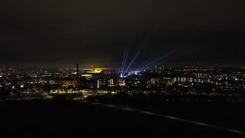 Skylights in Newcastle Stock-Footage 260465384