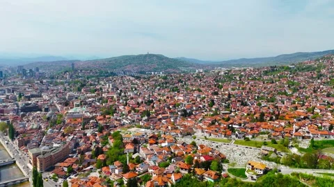 Skyline from Above Stock Footage 292734801