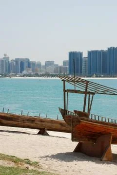 Skyline abu dhabi Stock Photos