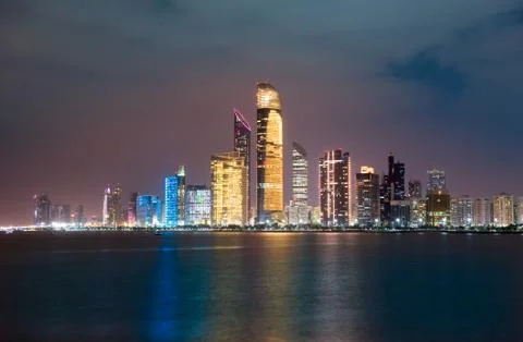 Skyline Abu Dhabi Foto stock