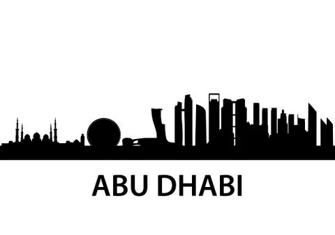 Skyline abudhabi Stock Illustration