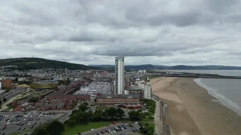 Skyline By Aerial Drone Shot Stock Footage 264584353