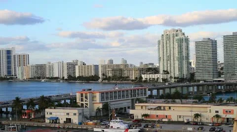 Skyline and construction cranes Stock Footage 10807874