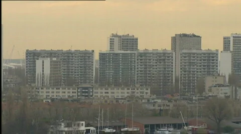 Skyline of Antwerp Stock Footage 657331