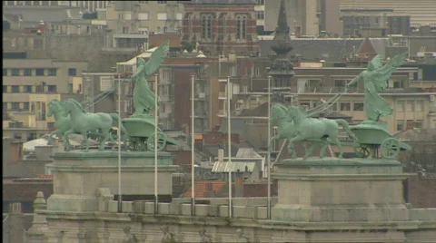 Skyline of Antwerp Stock Footage 657610