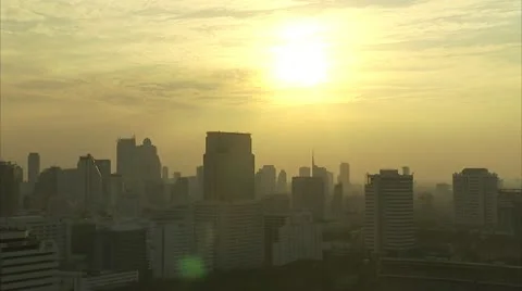 Skyline of Bangkok Stock Footage 12761676