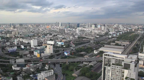 Skyline of bangkok Stock Footage 27472895