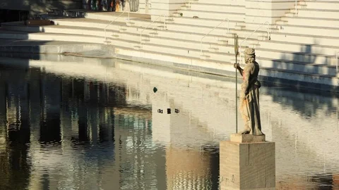 The skyline of Barcelona,Spain Stock Footage 118124806