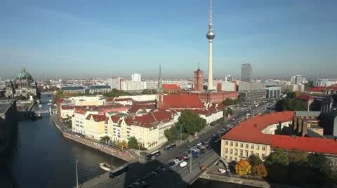 Skyline from Berlin Stock Footage 20032359