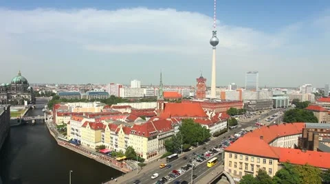 Skyline from Berlin - Timelapse Video Stock Footage 18275383