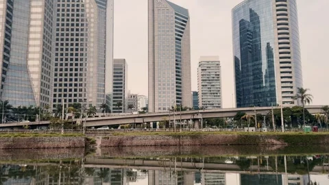 Skyline Brooklin SP Stock Footage 337898236