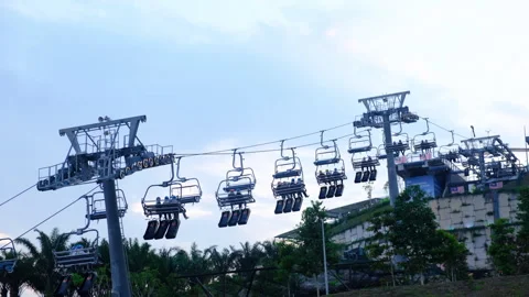 Skyline Cable  Car Stock Footage 284792999