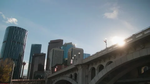 Skyline of Calgary Stock Footage 246877686