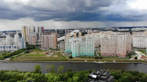 Skyline of a city Stock Footage 118614560