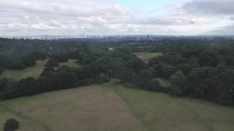 The skyline of the city of London Stock Footage