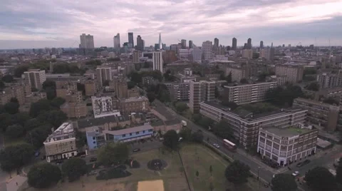 The skyline of the city of London Stock Footage 68080076