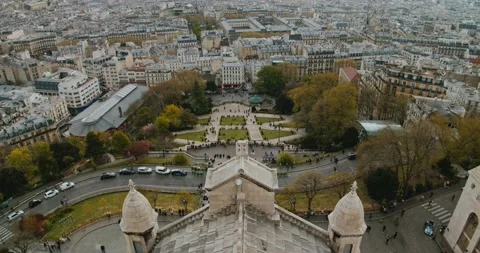 Skyline of the city,  paris panoramic view Stock-Footage 139540720