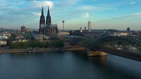 Skyline Cologne Stock Footage 111998136