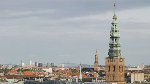 Skyline Copenhagen Stock Footage 129515768