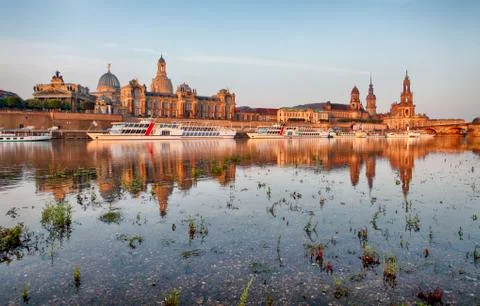 Skyline of Dresden Stock Photos