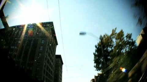 Skyline driving Stock Footage 8633665